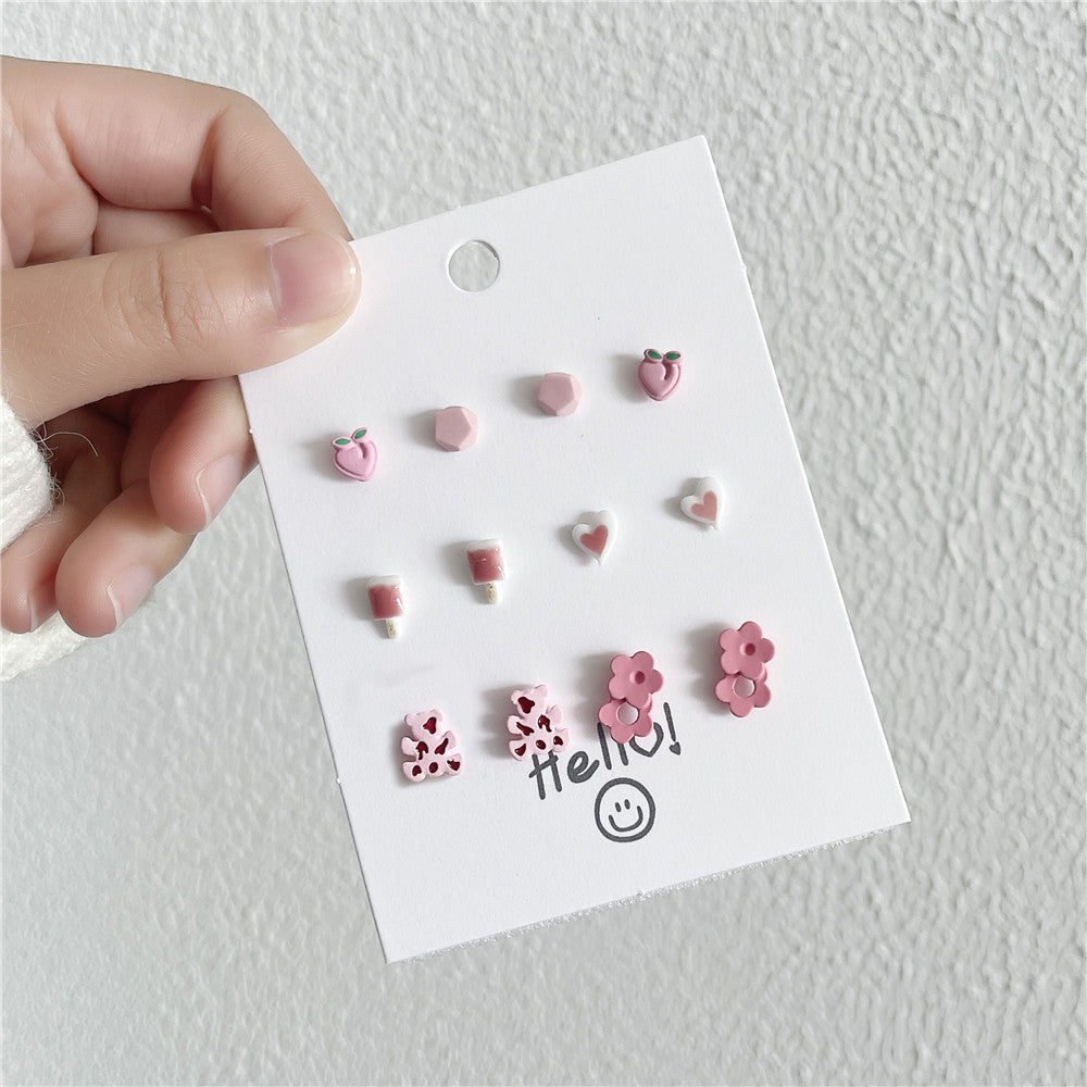 Boucles d'oreilles à tige en argent sterling pour femme