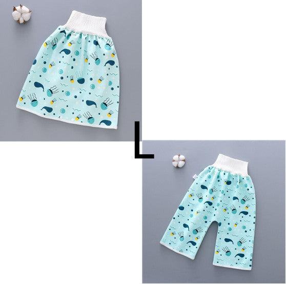 Jupe couche bébé en coton et fibre de bambou