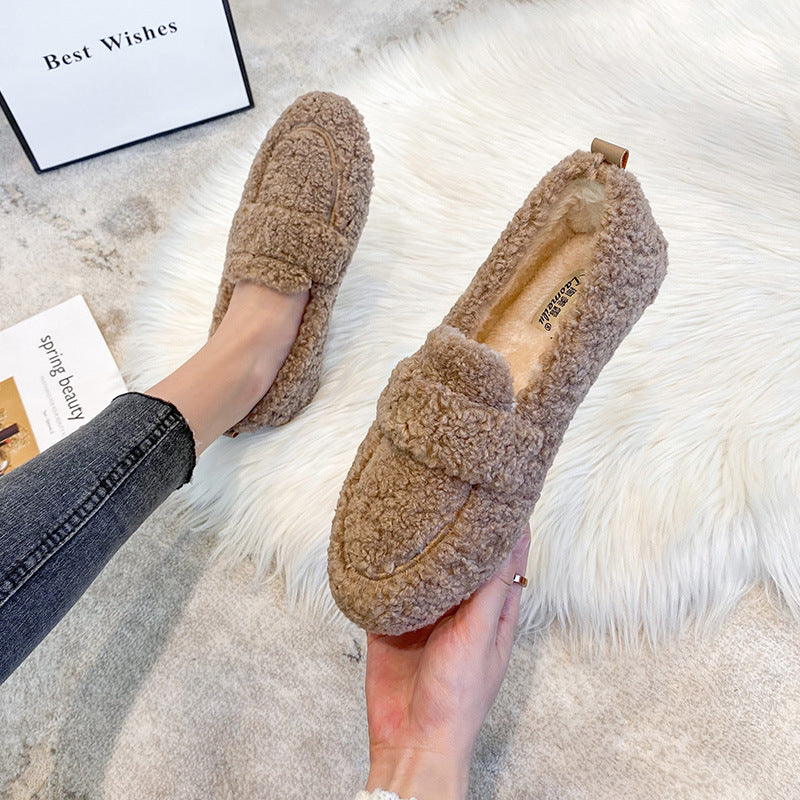 Chaussures à pois à enfiler à la mode, fée