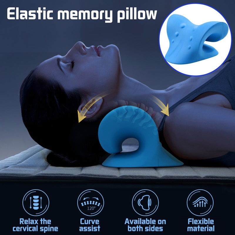 Étirement de la colonne cervicale, Relaxation musculaire par gravité, Traction, civière du cou, oreiller de Massage des épaules, soulage la douleur, Correction de la colonne vertébrale