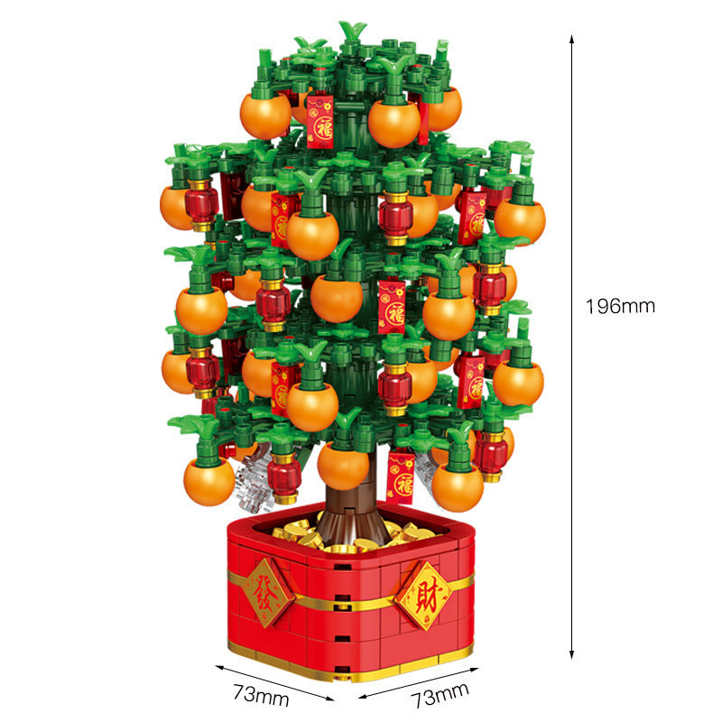 Blocs de construction à monter soi-même, boîte à musique, modèle d'arbre de noël, décoration de bureau, boîte-cadeau pour femmes et enfants, cadeaux du nouvel an