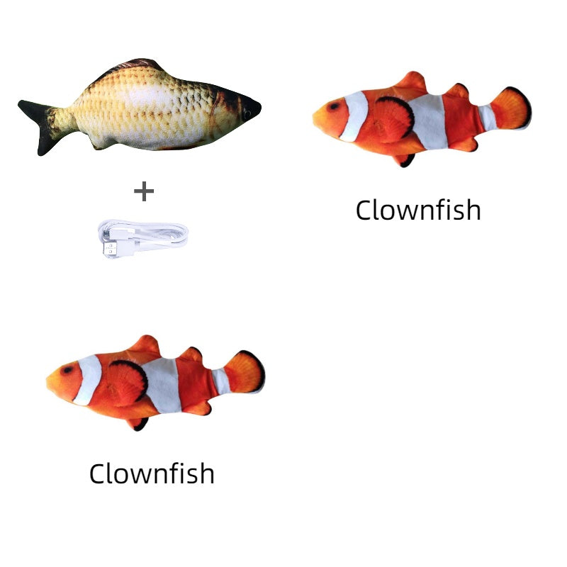 Version sans pince à chat - Jouet de poisson électrique de simulation de poisson sauteur électrique