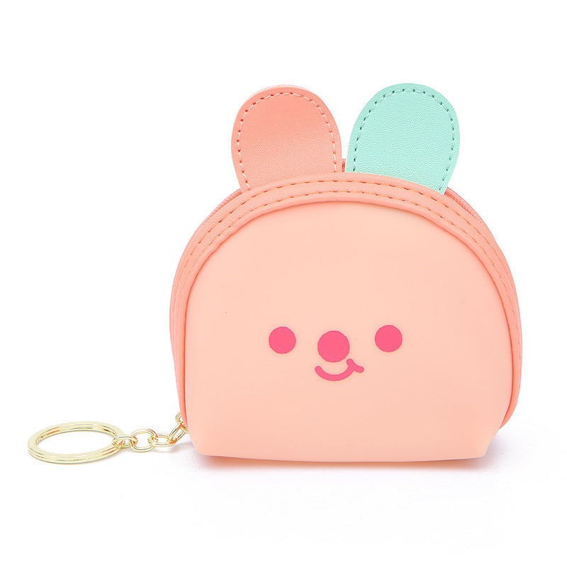 Porte-monnaie animal mignon de couleur gelée de dessin animé
