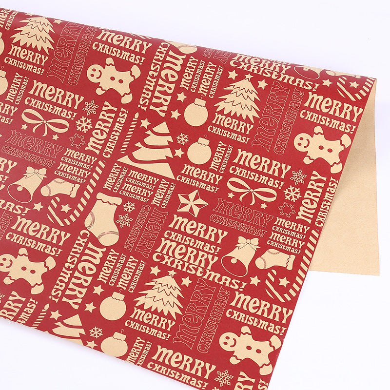 Papier d'emballage épais pour cadeaux de Noël