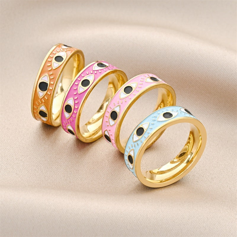 Bague de couple en acier titane à la mode pour femmes