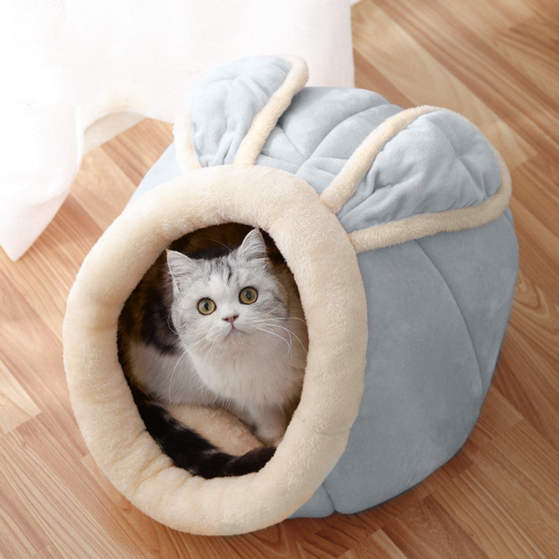 Maison pour chat, villa fermée, fournitures pour chat, lit
