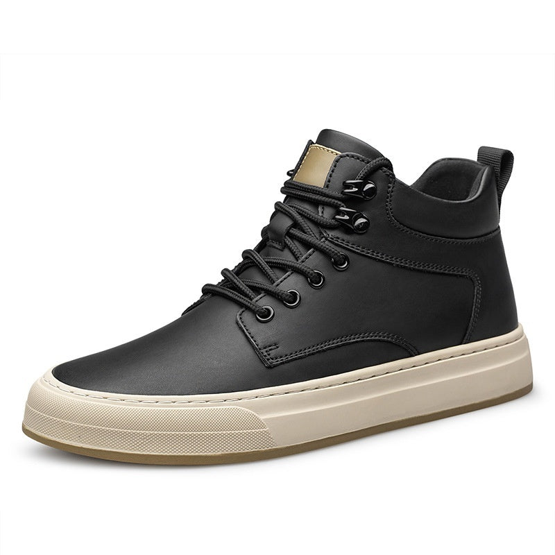 Zapatos de hombre Zapatos de aumento de altura invisibles casuales de moda británica