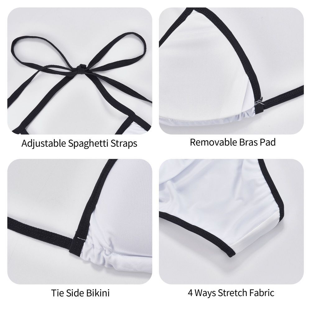 Bikini cómodo de mujer de playa con diseño elegante