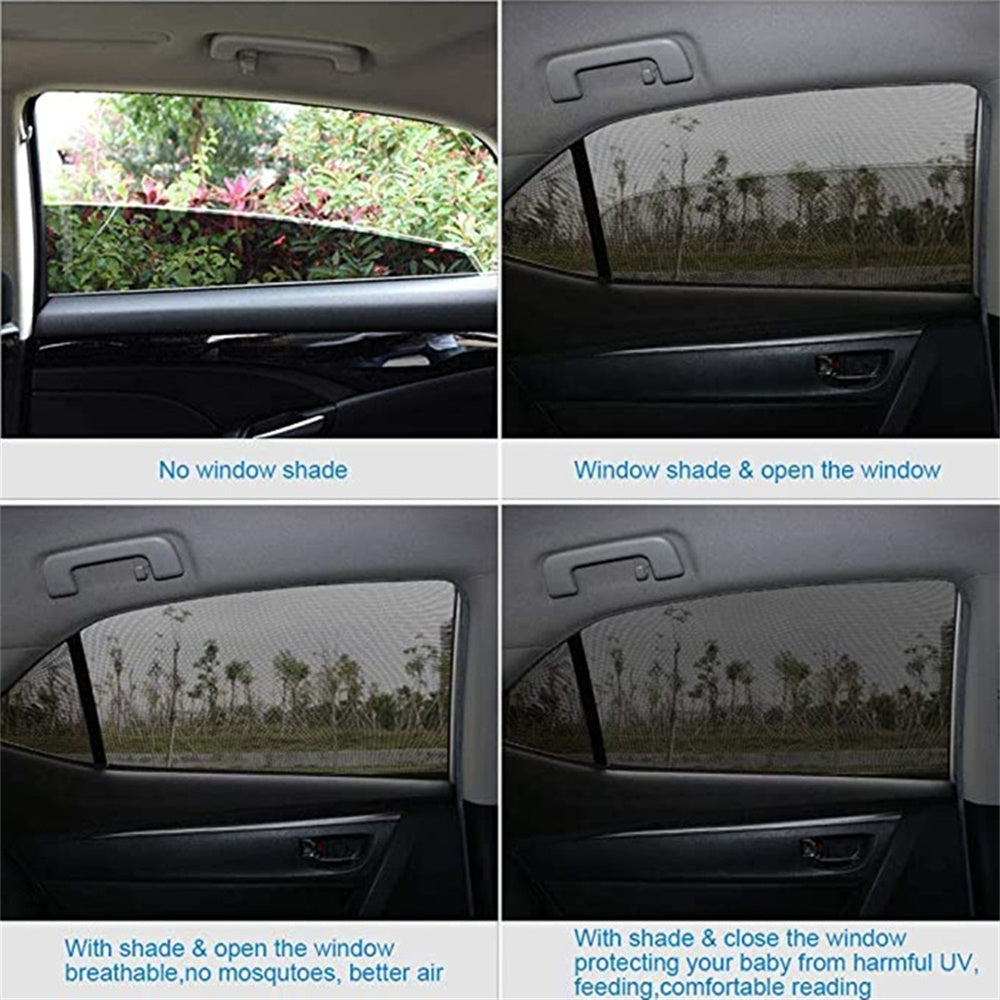 Moustiquaire anti-moustiques pour fenêtre de voiture, pare-soleil de Type universel