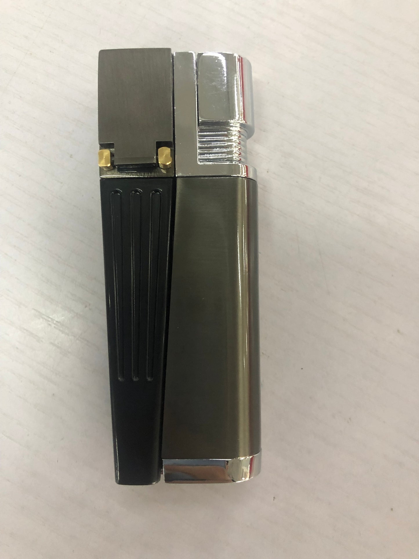Encendedor Briquet à pipe créatif pliable en métal, combinaison de tuyaux, briquet à pipe pliable portable, gadget pour fumer pour hommes