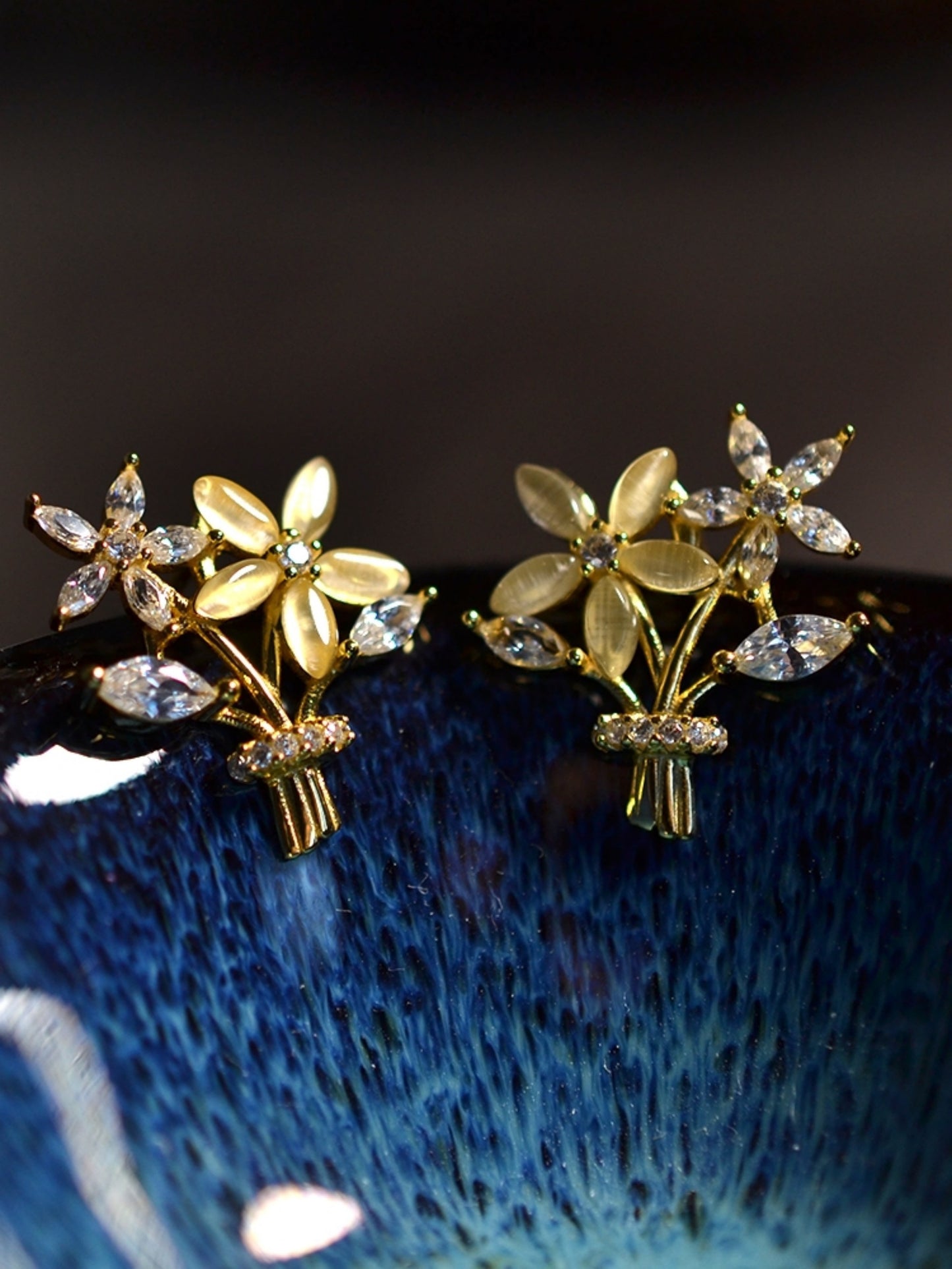 Pattern Design Ancient Style Classical Silver Ear Nails