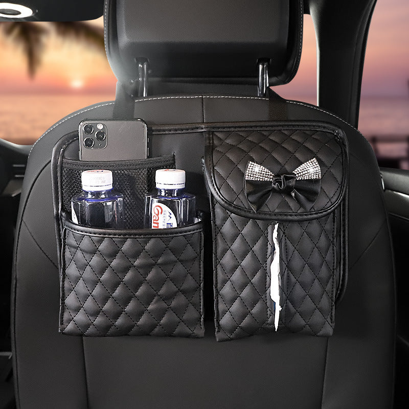Sac de rangement pour dossier de chaise, serviette en papier, rangement de voiture