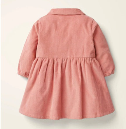 Vestido infantil de otoño para niñas pequeñas