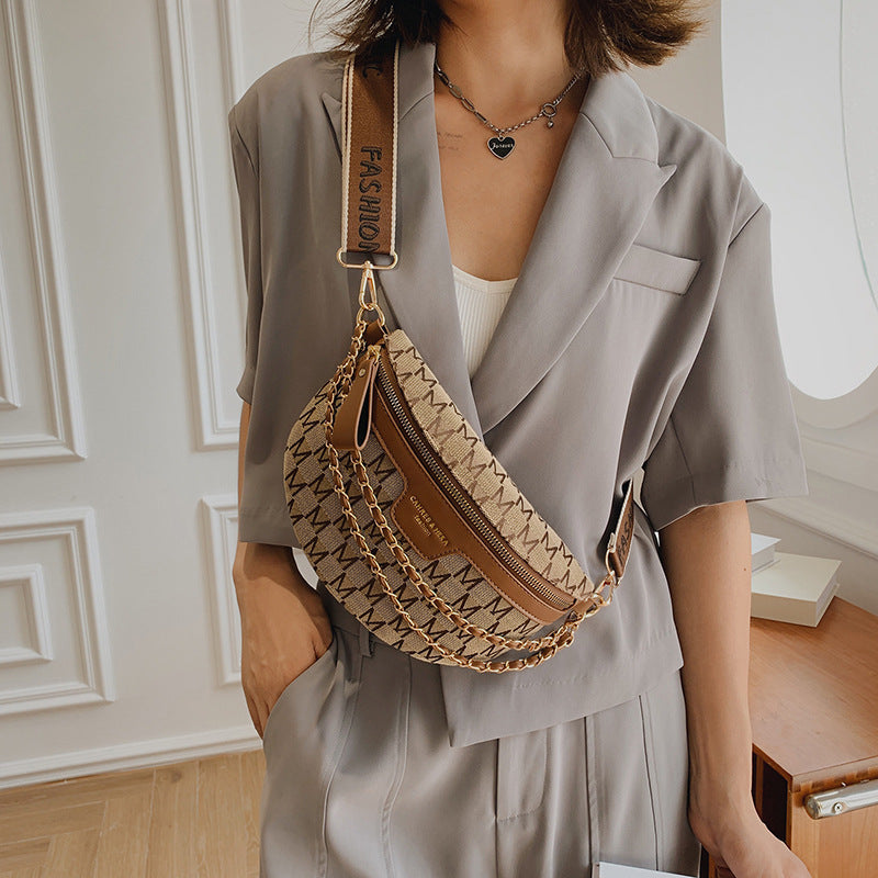 Sac à bandoulière pour femmes, petit sac de taille décontracté et polyvalent, été