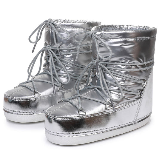 Bottes spatiales antidérapantes imperméables épaissies chaudes
