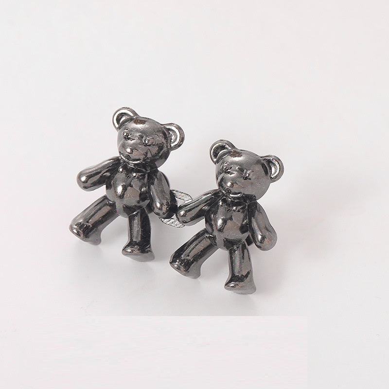 Broche ours mignon, Clip de taille, fermeture à pression en métal, épingles pour pantalons, bouton détachable, boucle sans couture, jean, réduire la taille, serrer la broche