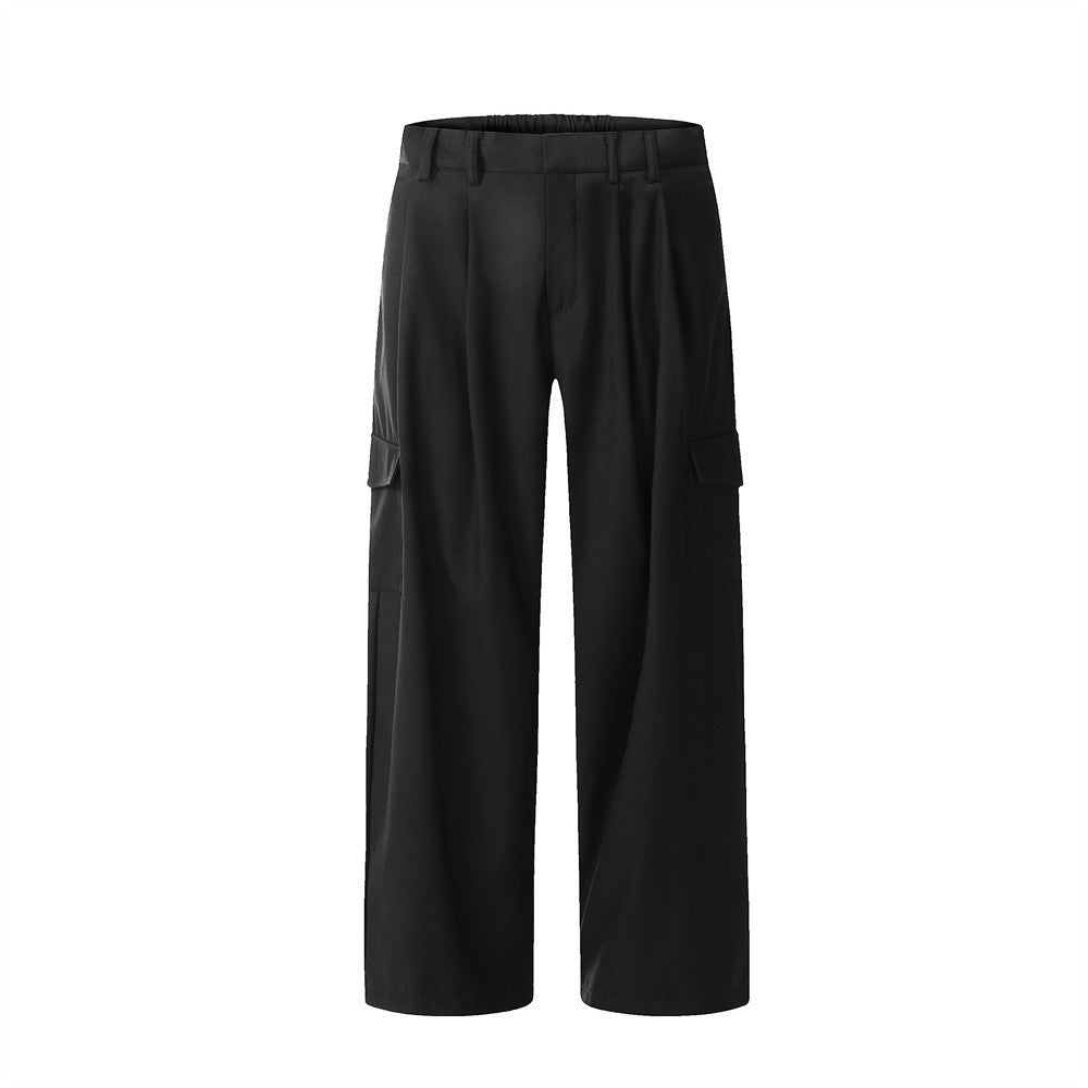 Solid Color Fashion Casual Suit Pants Men