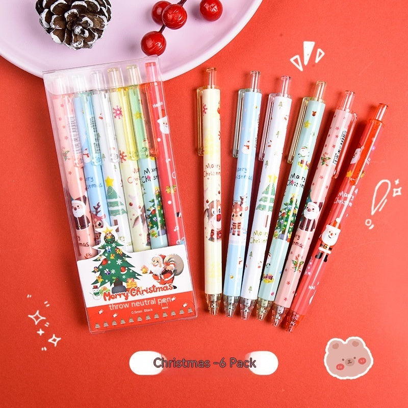 Stylo Gel à pression pour cadeau de récompense de noël, stylo à bille, Signature