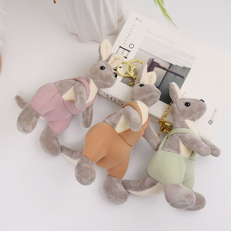 Cartoon Cute Strap Kangaroo Plush Pendant Little Doll