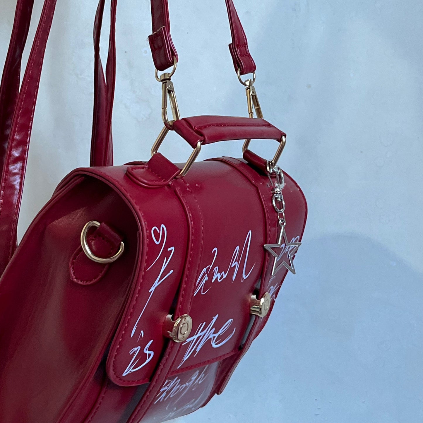 Mochila retro inglesa americana para niñas