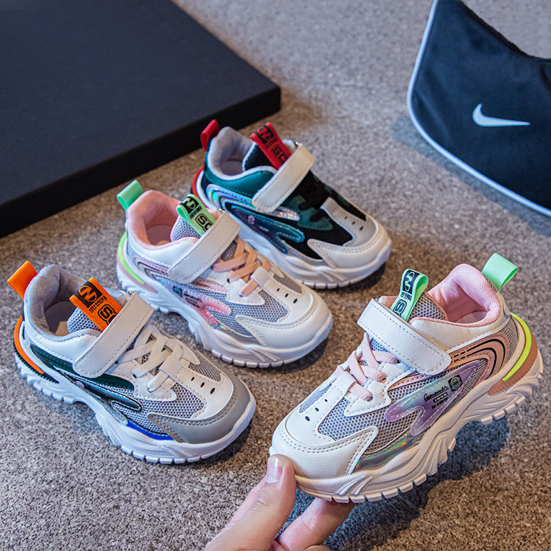 Chaussures de course respirantes en maille à la mode pour garçons