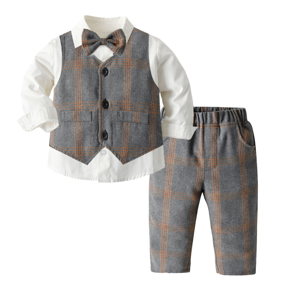 Ensemble trois pièces pour enfants, vêtements d'automne pour garçons