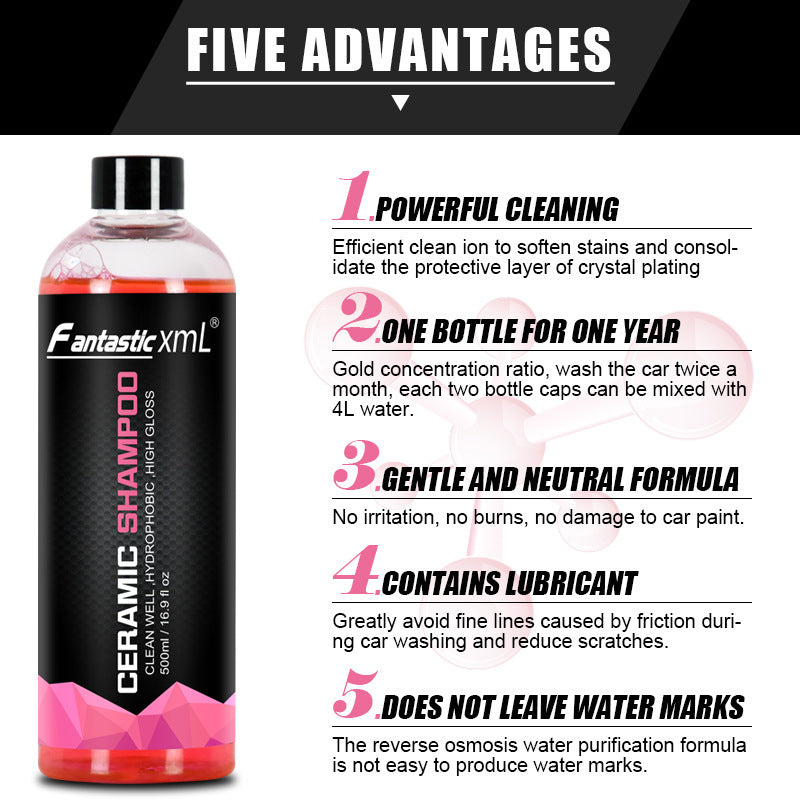 Agent nettoyant puissant pour vitrage de lavage de voiture