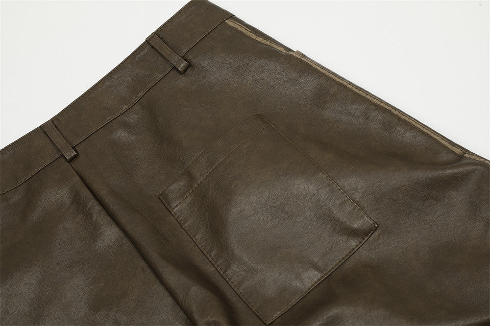 Fashion Men's Straight Loose-fitting Wide-leg Trousers