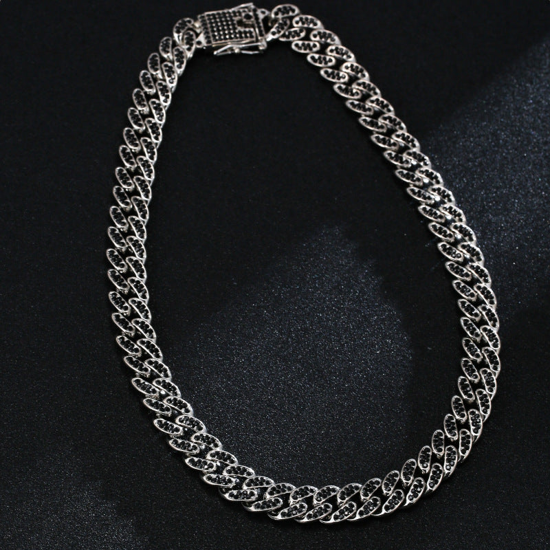 Full Diamond Inlaid Full Diamond Necklace Hipster