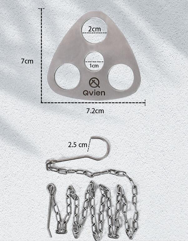 Support de pot suspendu triangulaire pratique pour le camping en plein air