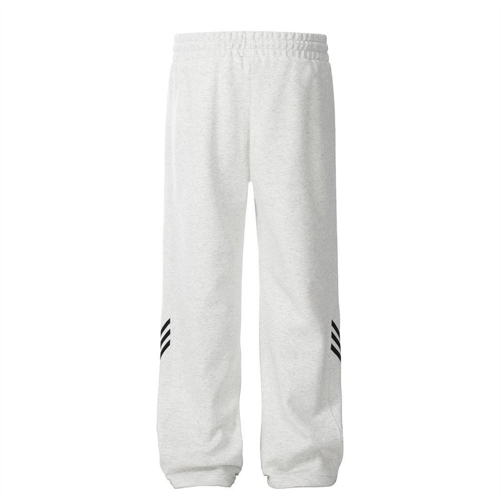 Men's Side Stripe Stitching Loose Straight Trousers With An Elasticated Waist