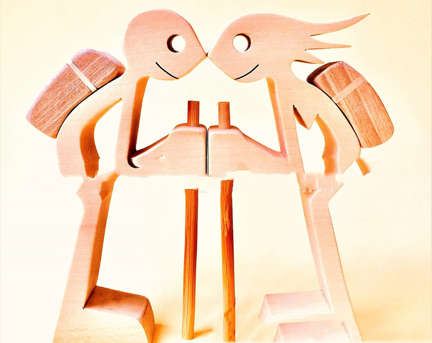 Figurine de chien en bois à faire soi-même, Sculpture de décoration de maison, un homme et un chien, Sculpture en bois, cadeaux de noël, modèle de décoration