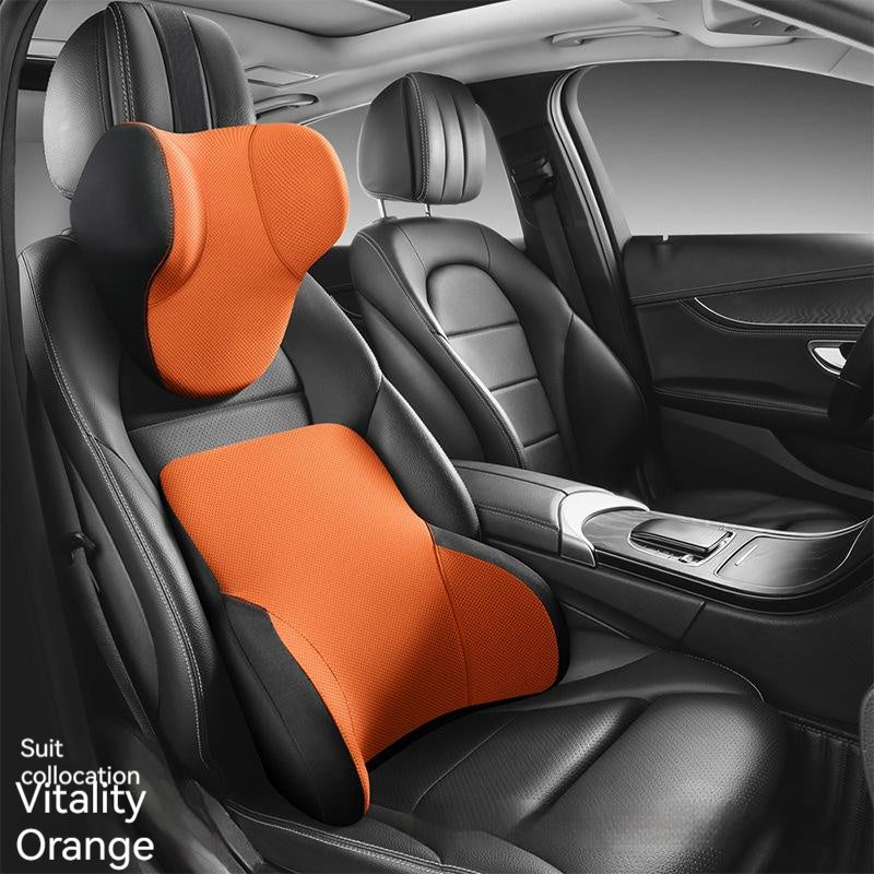 Almohada de soporte Lumbar hidrofóbica tridimensional de espuma viscoelástica, ligera, a prueba de aceite, de lujo, cómoda y transpirable, reposacabezas automotriz para coche