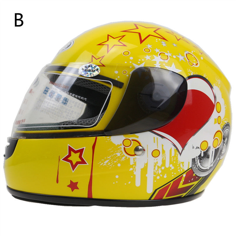 Casco De Kart Para Niños Cabeza De Moto Para Niños
