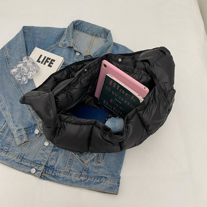 Sac en coton à carreaux de grande capacité pour femme