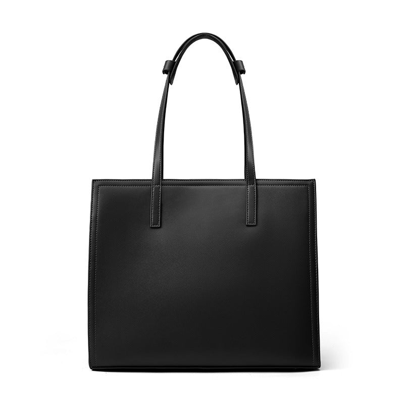 Porte-documents grande capacité en cuir pour femme