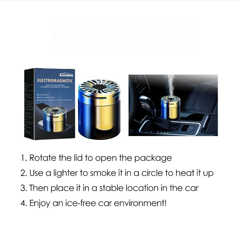 Instrument de dégivrage moléculaire à micro-ondes pour voiture, accessoires d'intérieur de voiture, aromathérapie, déneigement, outils antigel