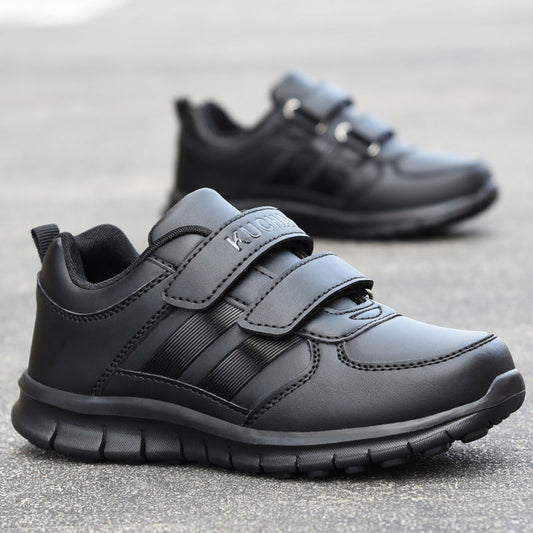 Chaussures pour garçons, chaussures de sport noires, imperméables, antidérapantes, déodorantes, chaussures noires pour enfants