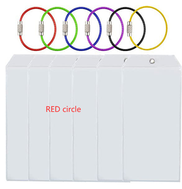 Luggage Label Vertical Transparent Sealed Waterproof ID Card Holder