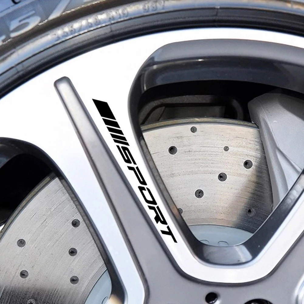 Autocollants de jante de voiture, autocollants de jante, autocollant de poignée de porte de rétroviseur