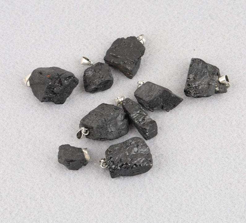 Colgante de piedra de cristal de color natural del arco iris