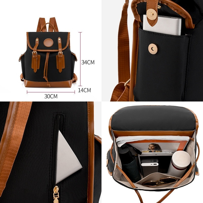 Mochila de viaje de ocio Estilo coreano Color de contraste avanzado