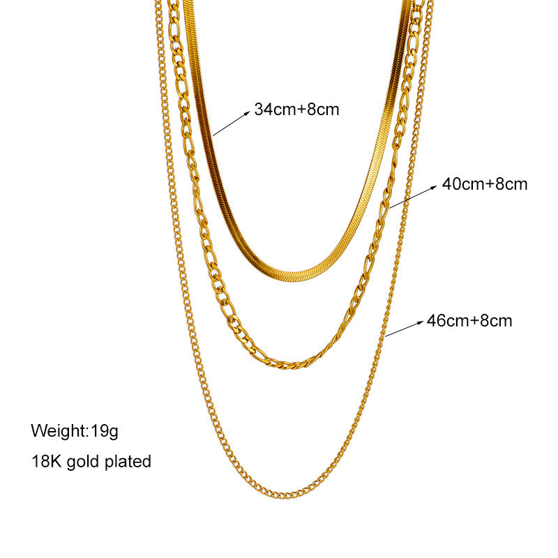 Collier double en acier titane avec pendentif carré diamant
