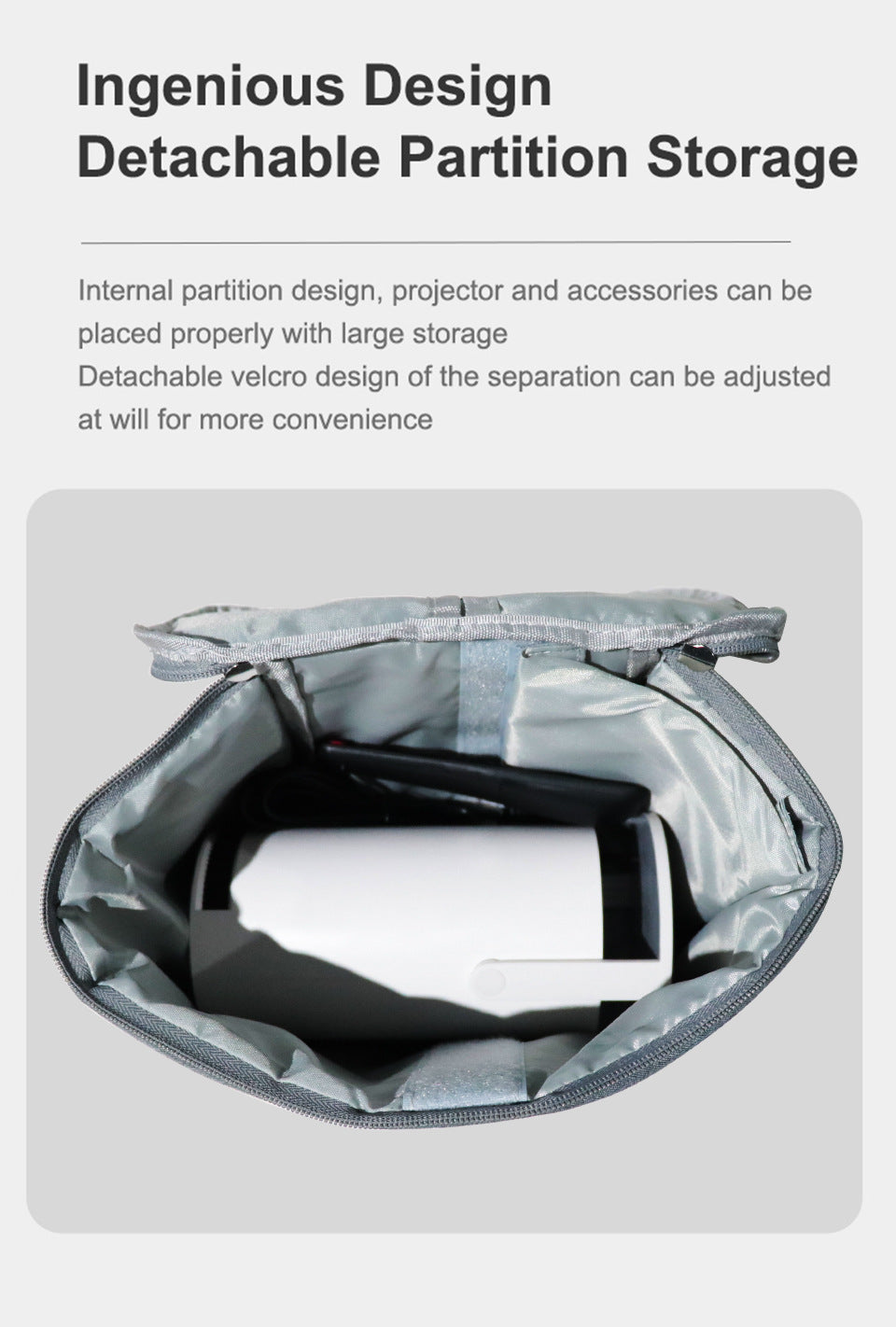 Sac de rangement de protection portable pour projecteur HY300