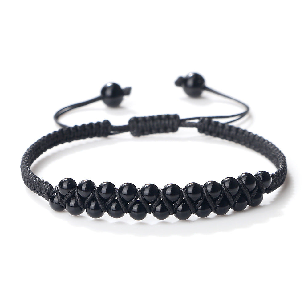 Bohemian Style Fashion Accessories Friendship Rope Bracelet Double Row Beads