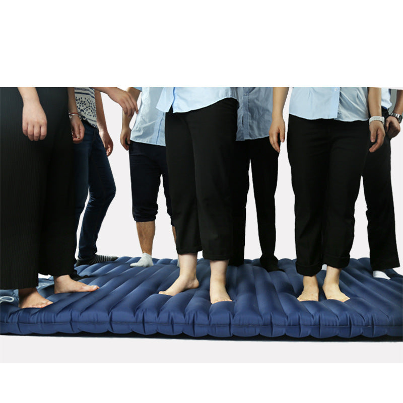 Coussin de couchage à Air épais pour Camping, résistant à l'humidité, Double coussin gonflable automatique