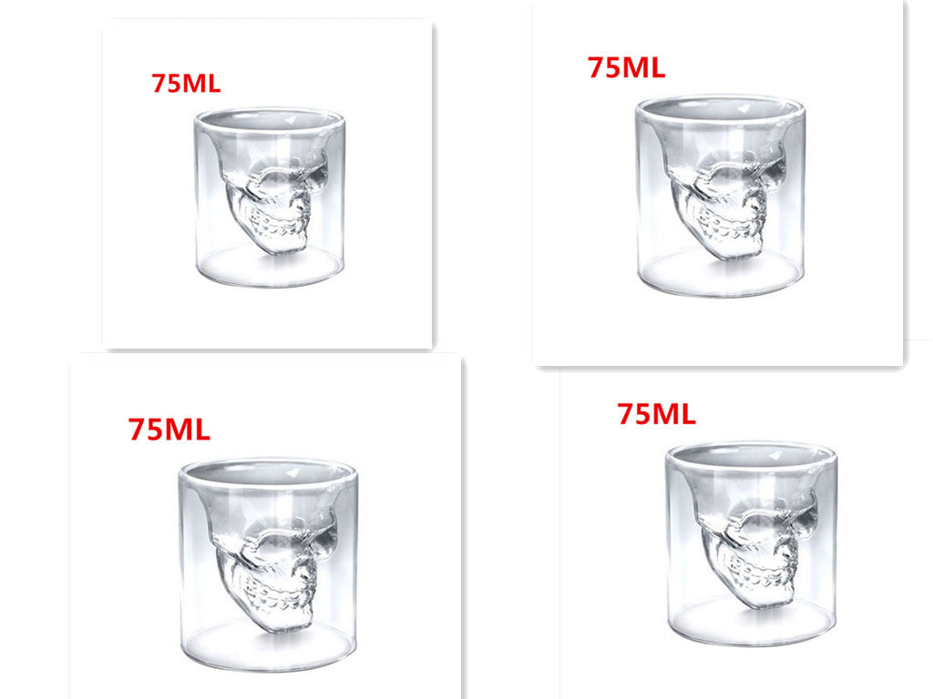 Calavera Calavera Doble Cristal Transparente