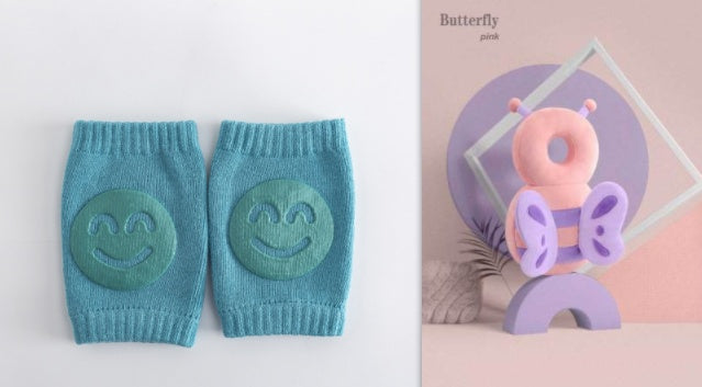 Chaussettes d'été en éponge pour bébé, genouillères rampantes pour tout-petits