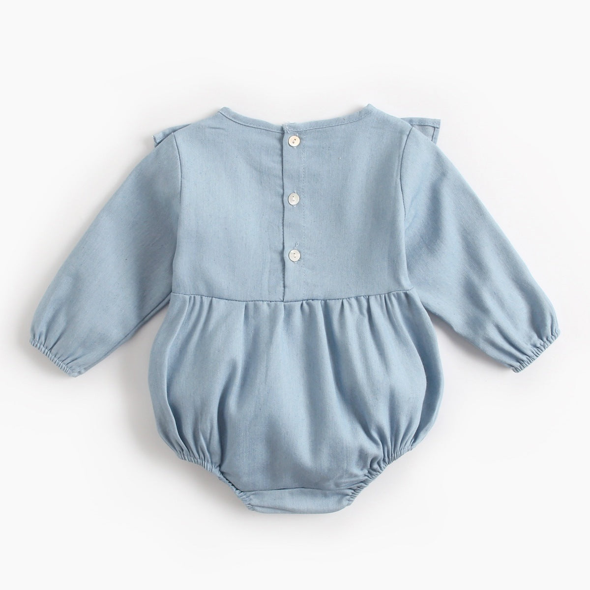 Vêtements en jean pour bébé, body enveloppant, barboteuse à pet
