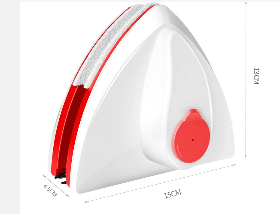 Herramienta de limpieza de ventanas de vidrio magnético, descarga automática de agua, limpiaparabrisas de doble capa, limpiador de ventanas especial para el hogar